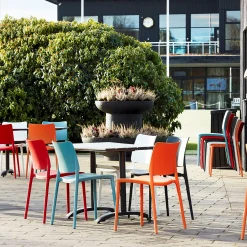 Terassipöytä PIAZZA Neliskulmainen, 700x700 mm, musta