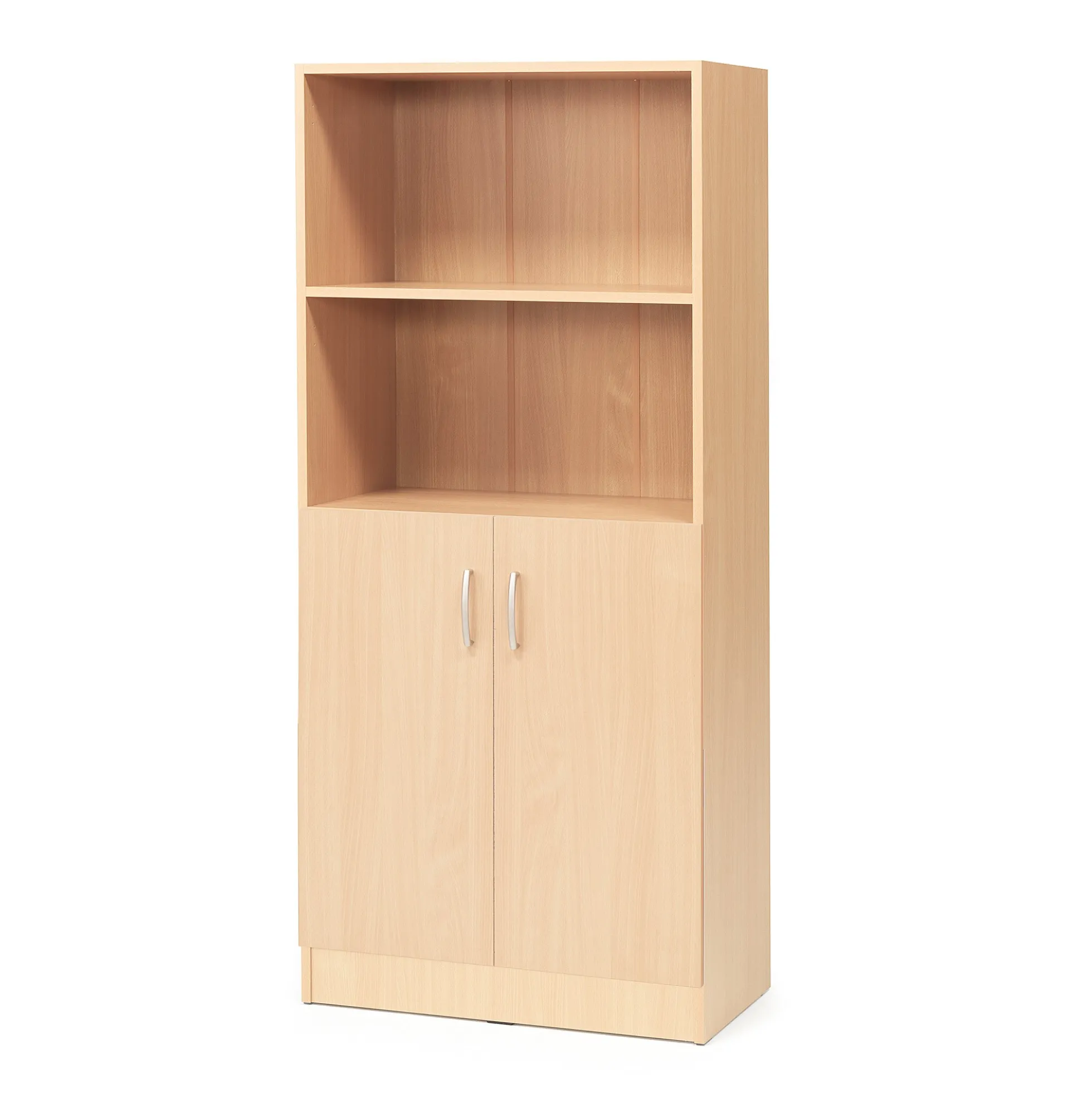 Toimistokaappi FLEXUS 2 avohyllyä, 1725x760x415 mm, pyökki