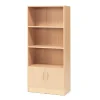 Toimistokaappi FLEXUS 3 avohyllyä, 1725x760x415 mm, pyökki