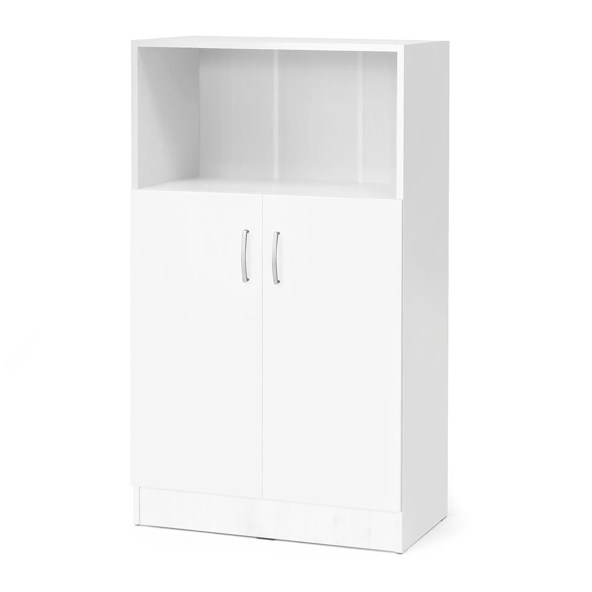 Toimistokaappi FLEXUS 1 avohylly, 1325x760x415 mm, valkoinen