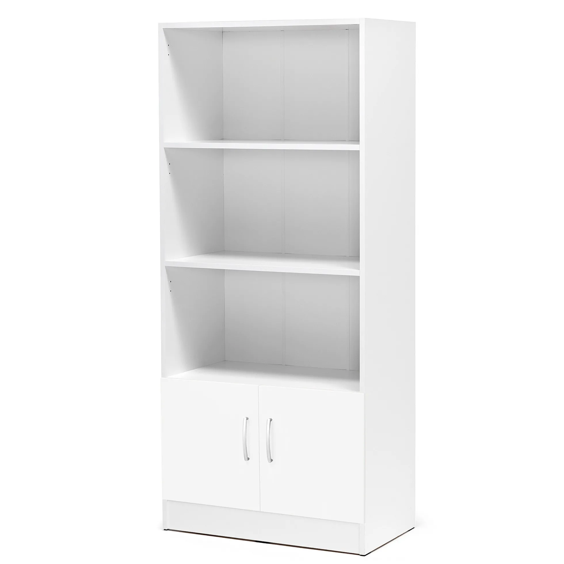 Toimistokaappi FLEXUS 3 avohyllyä, 1725x760x415 mm, valkoinen