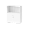 Toimistokaappi FLEXUS 1 avohylly, 925x760x415 mm, valkoinen