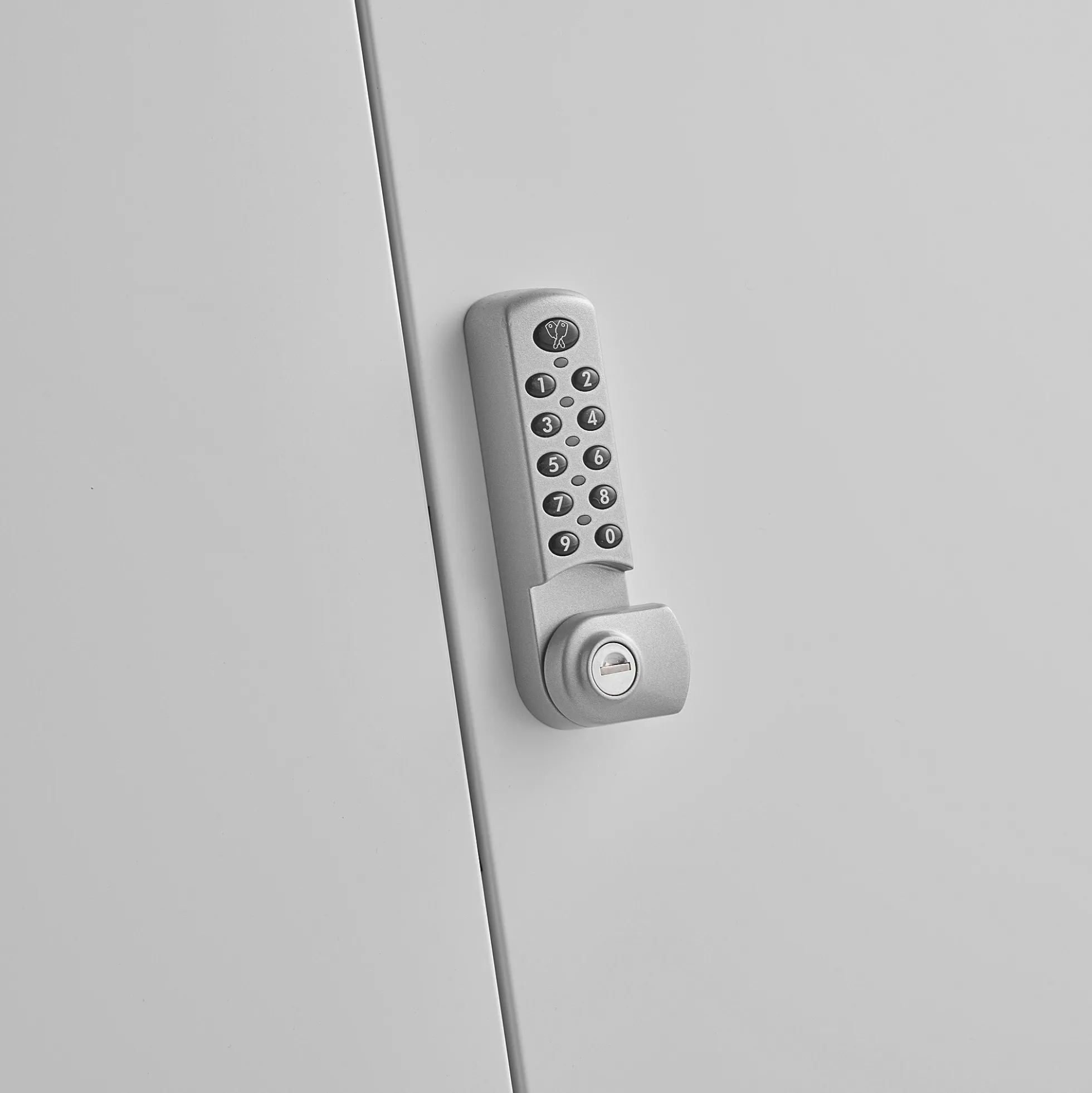 Toimistokaappi SAFE Metalli, elektroninen koodilukko, 1000x1000x400 mm, valkoinen