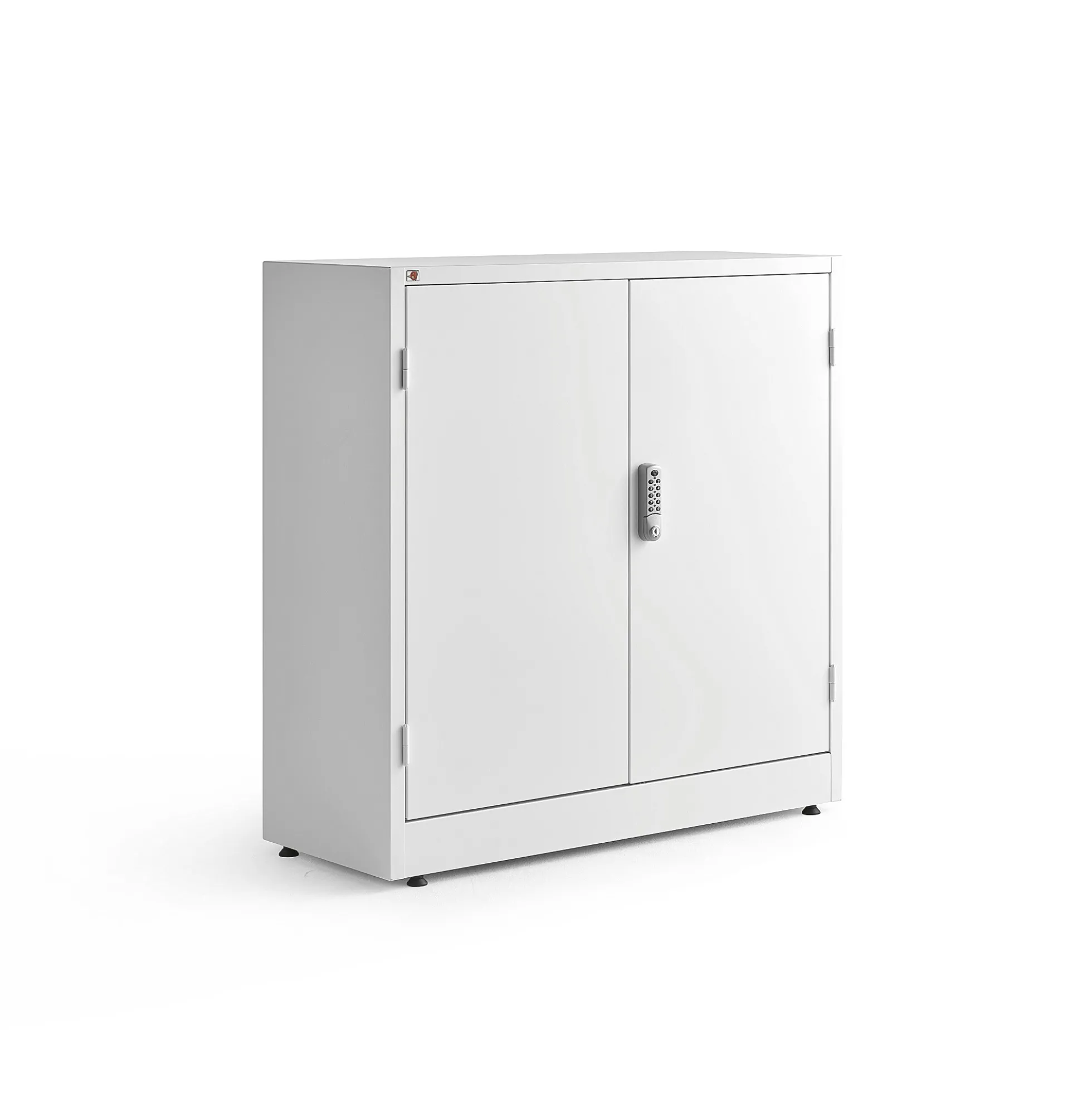 Toimistokaappi SAFE Metalli, elektroninen koodilukko, 1000x1000x400 mm, valkoinen