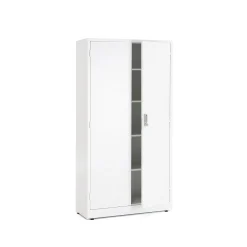 Toimistokaappi SAFE Metalli, elektroninen koodilukko, 1900x1000x400 mm, valkoinen