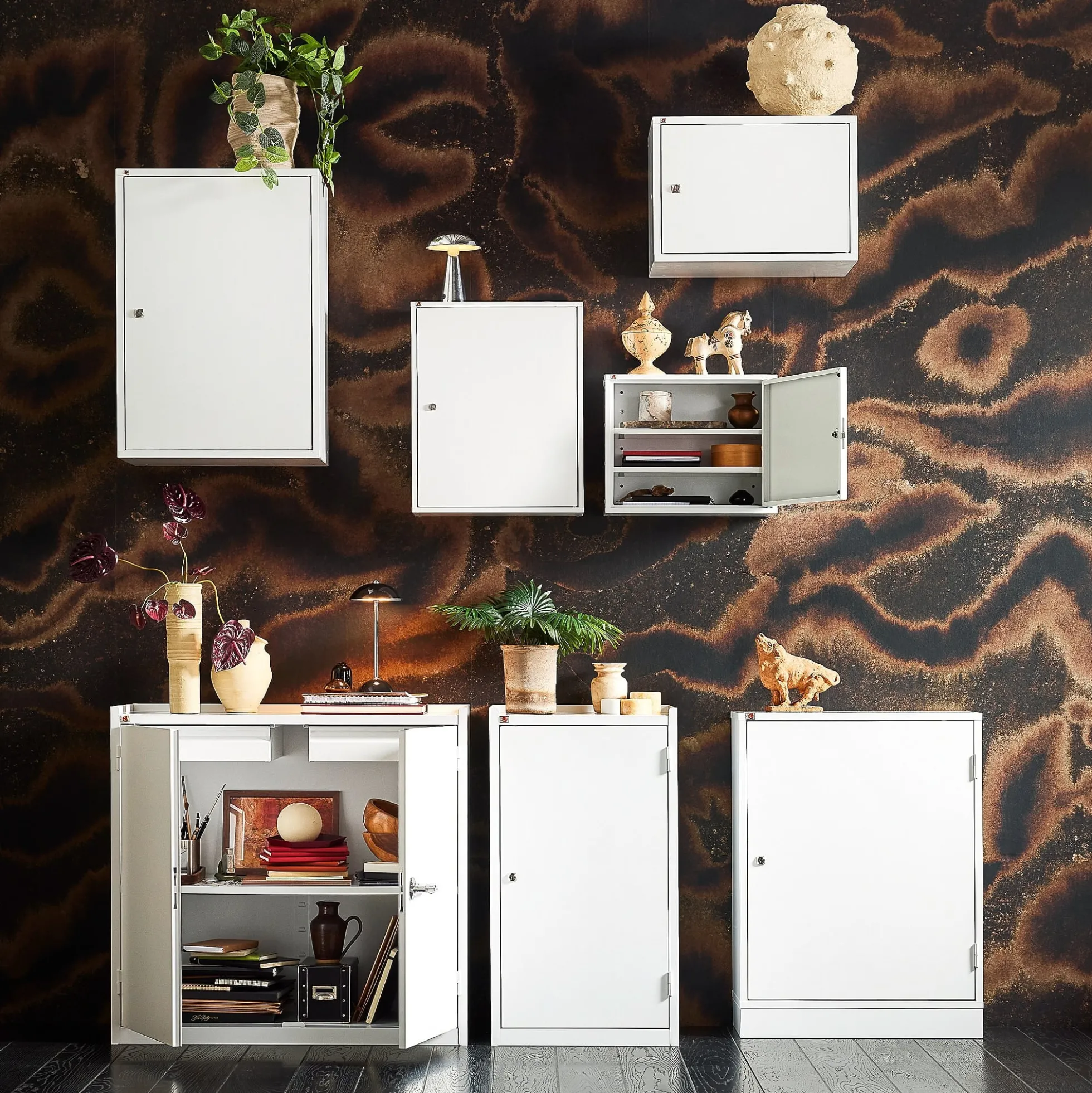 Toimistokaappi SERVE 800x660x275 mm, valkoinen