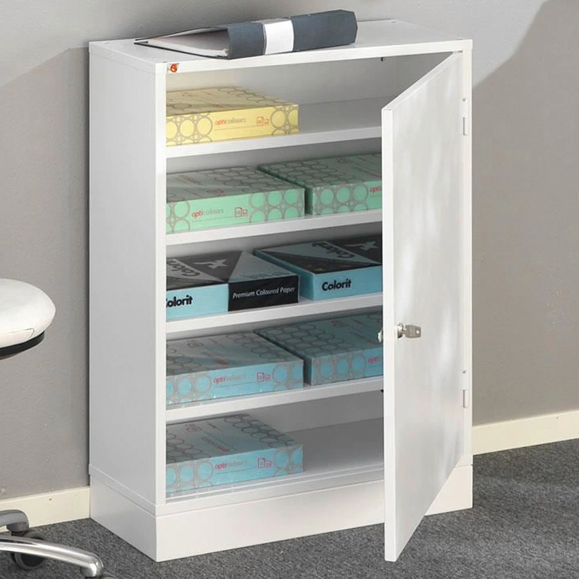 Toimistokaappi SERVE 800x660x275 mm, valkoinen