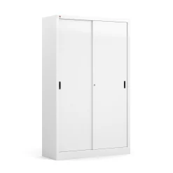 Toimistokaappi SPACE Liukuovet, 1950x1200x450 mm, valkoinen