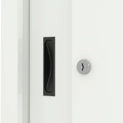 Toimistokaappi SPACE Liukuovet, 1950x1200x450 mm, valkoinen
