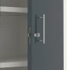Toimistokaappi SWIFT 1950x990x450 mm, valkoinen, antrasiitinharmaa