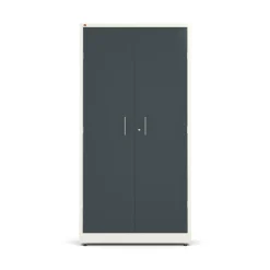 Toimistokaappi SWIFT 1950x990x450 mm, valkoinen, antrasiitinharmaa