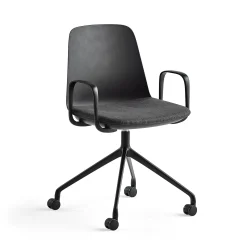 Toimistotuoli LANGFORD Pyörät, musta/antrasiitinharmaa
