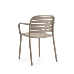 Tuoli BELIZE Käsinojilla, taupe