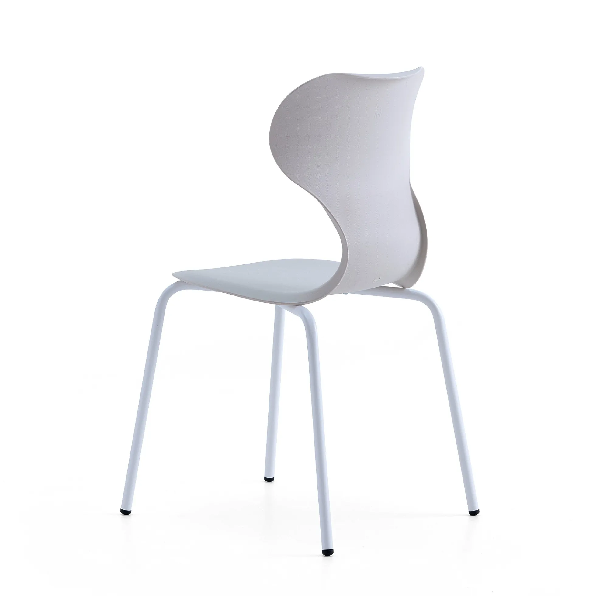 Tuoli BRIAN 4 jalkaa, valkoinen/vaaleanharmaa