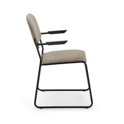 Tuoli DAWSON Käsinojat, beige/musta