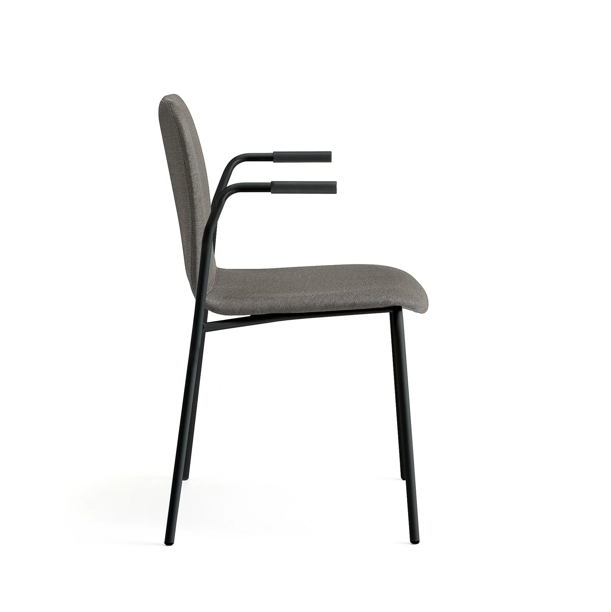 Tuoli LABELL Jalusta, käsinojilla, musta/ruskea