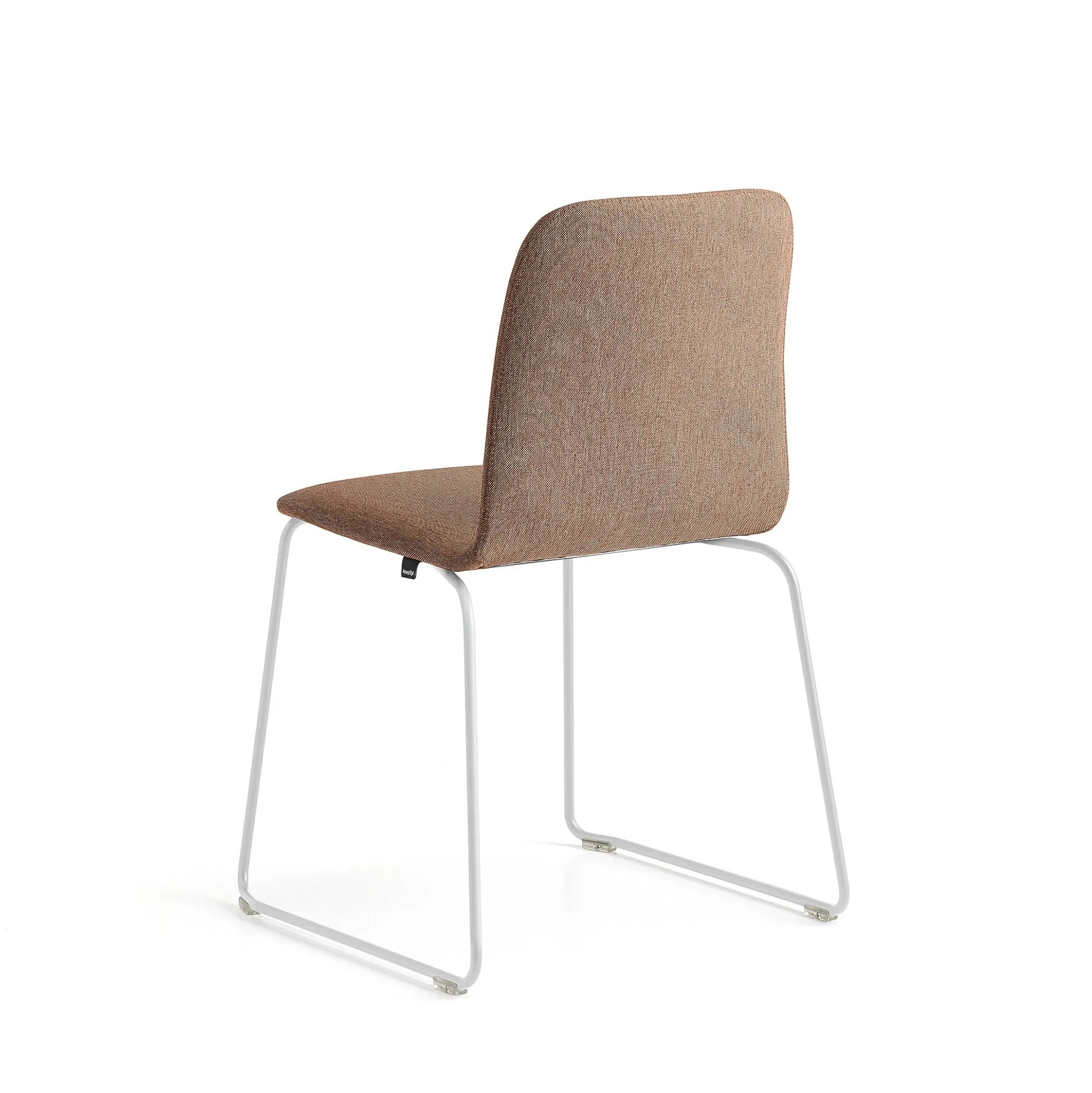 Tuoli LABELL Kelkkajalka, valkoinen/kupari