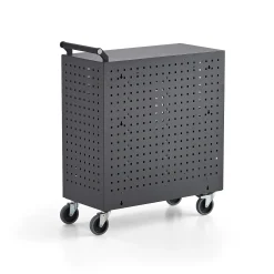Työkalukaappi PROVIDE Pyörällinen, 835x760x350 mm, tummanharmaa