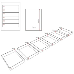 Työkalulaatikosto SOLID Lattiamalli, 6 laatikkoa, 800x535x670 mm