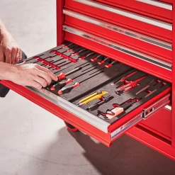 Työkaluvaunu REPAIR 12 laatikkoa, punainen