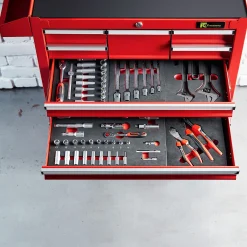 Työkaluvaunu REPAIR 10 laatikkoa, punainen