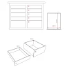 Työpenkki FLEX Pyörällinen, 10 laatikkoa, 1100x595x900 mm