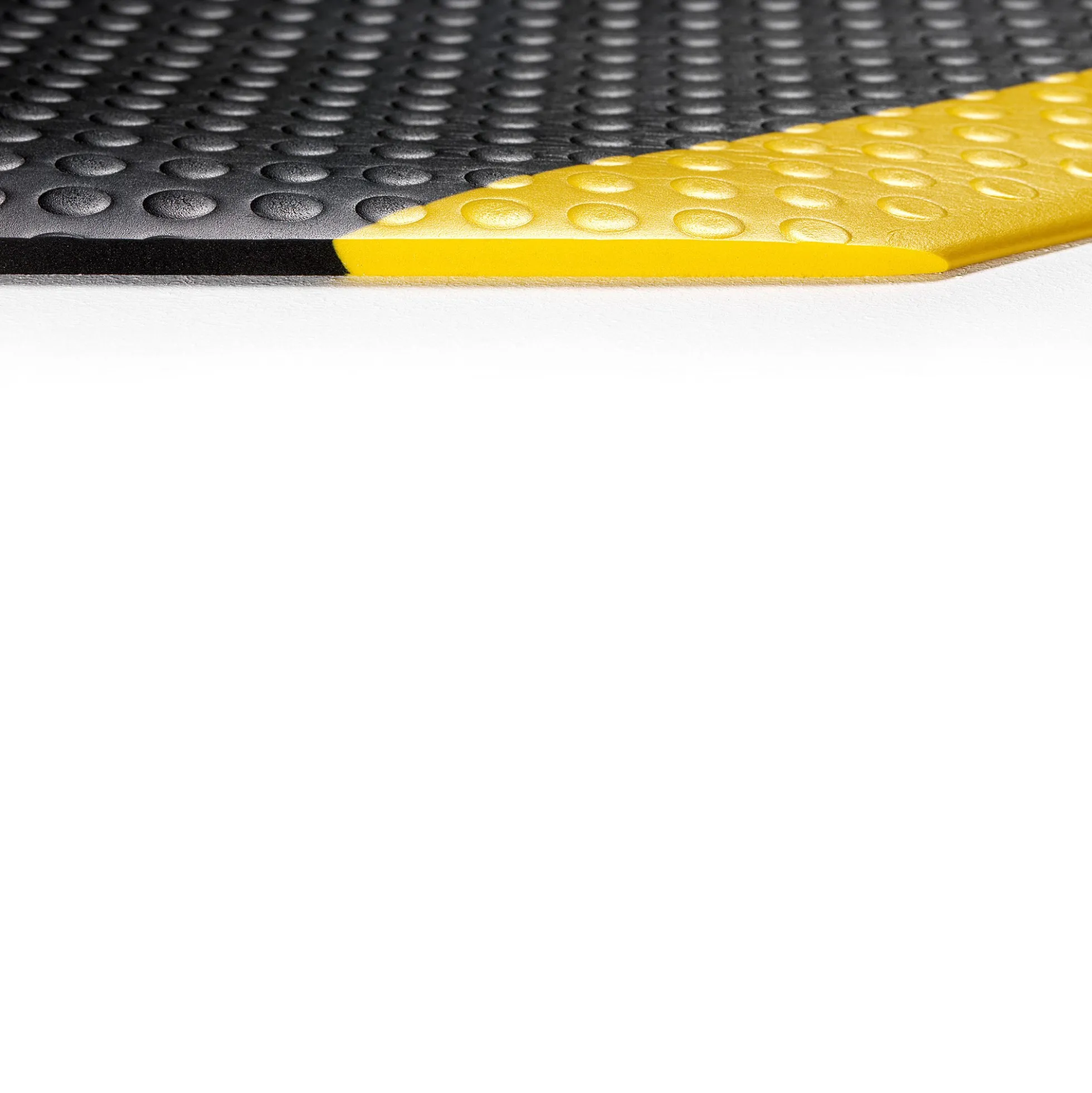 Työpistematto SECURE Leveys: 910 mm, metritavara, musta, keltainen