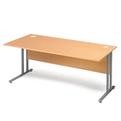 Työpöytä FLEXUS Suora pöytälevy, etulevy, 1600x800 mm, pyökkilaminaatti