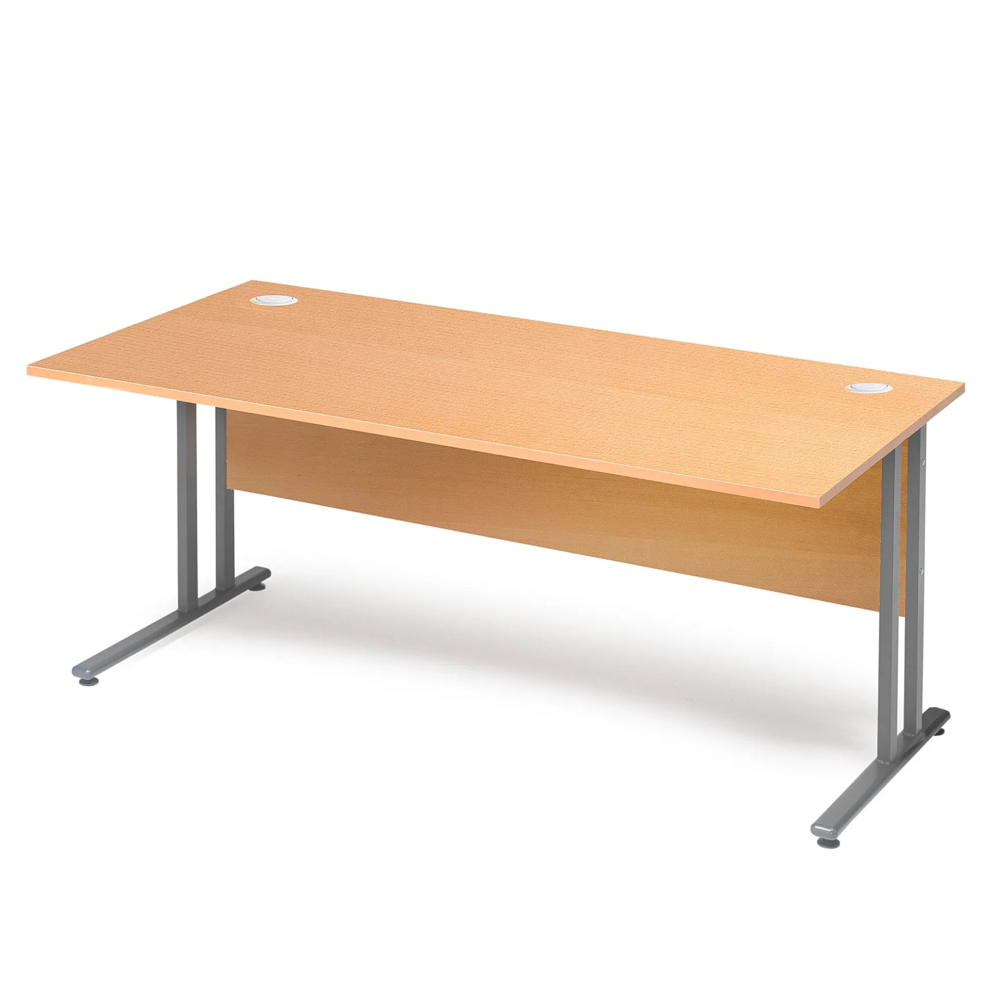 Työpöytä FLEXUS Suora pöytälevy, etulevy, 1600x800 mm, pyökkilaminaatti