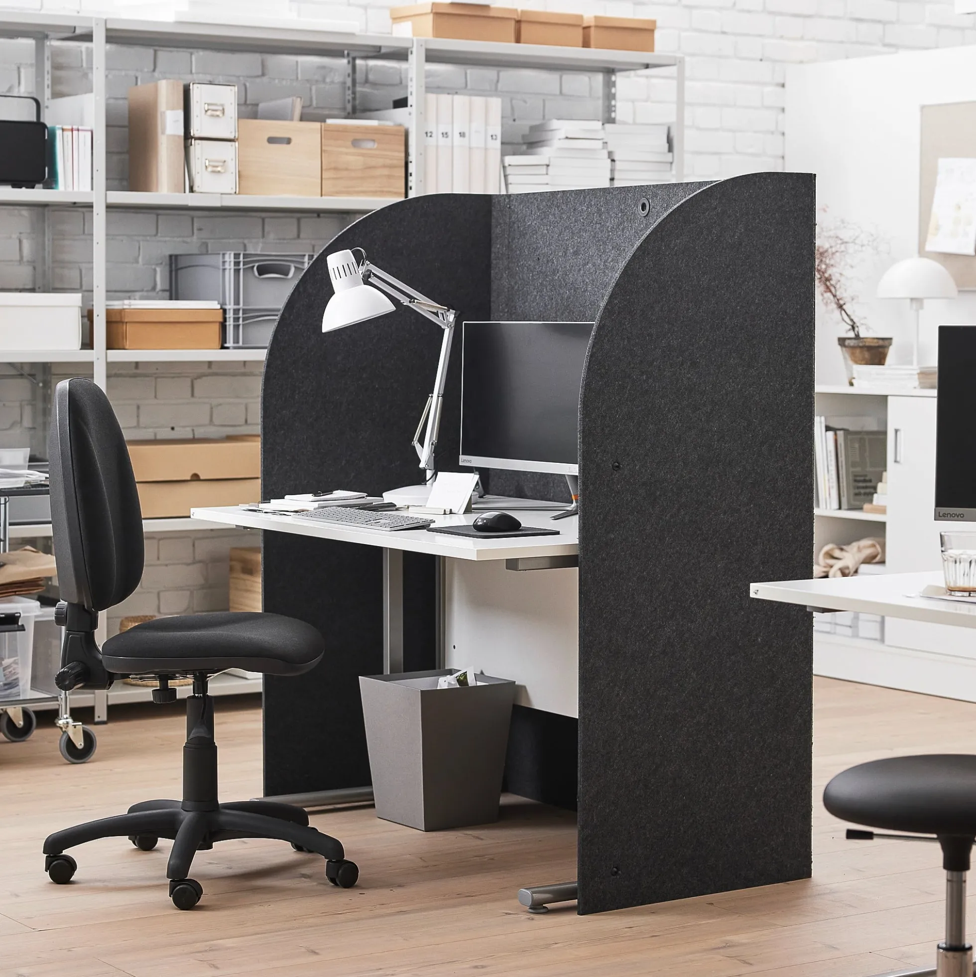 Työpöytä FLEXUS Suora pöytälevy, etulevy,1200x800 mm, valkoinen laminaatti