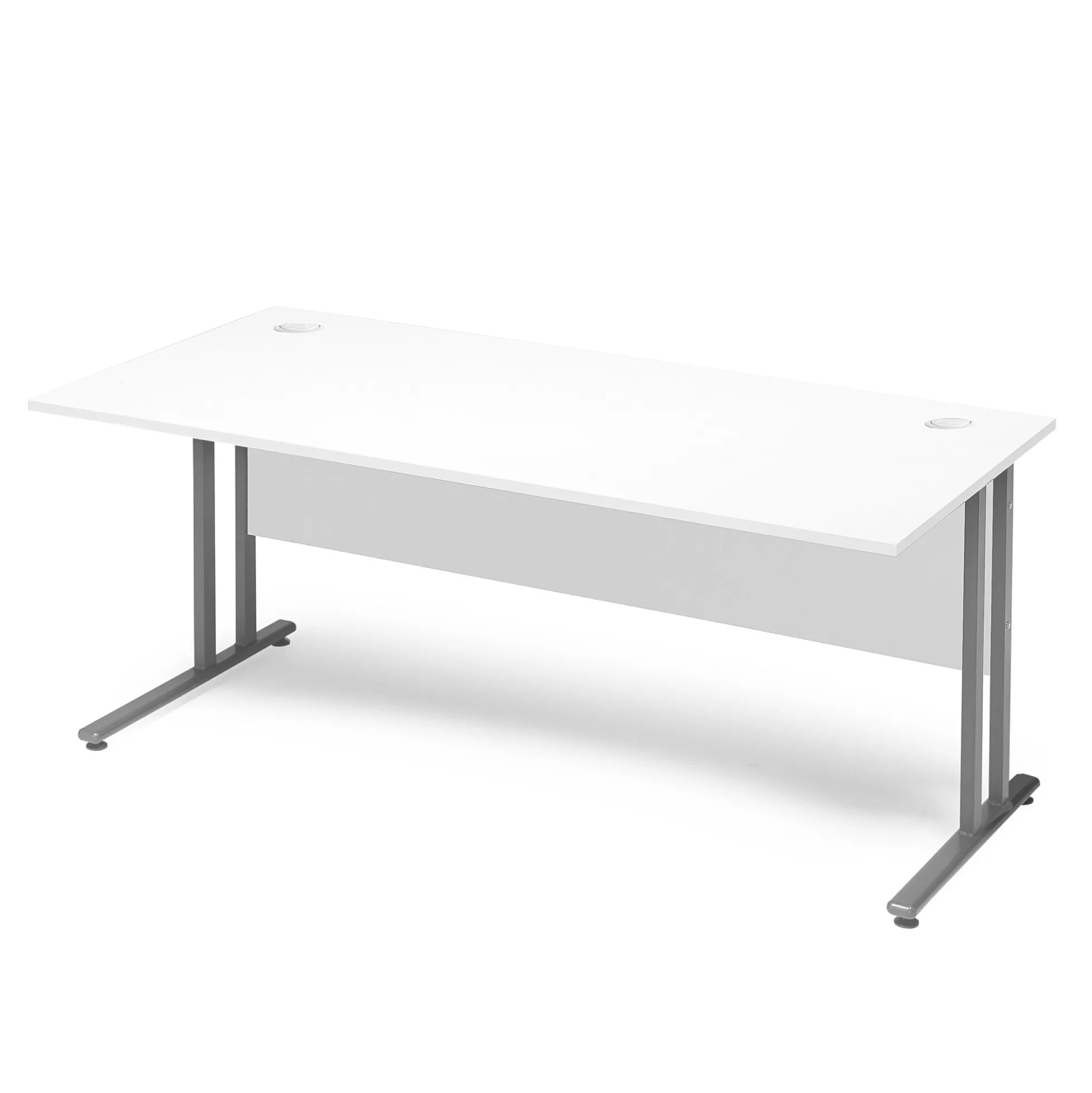 Työpöytä FLEXUS Suora pöytälevy, etulevy, 1600x800 mm, valkoinen laminaatti