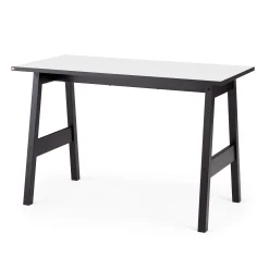 Työpöytä NOMAD 1200x600 mm, valkoinen, musta