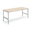 Työpöytä OPTION 1800x800x720-900 mm, koivu, hopeanharmaa