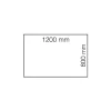 Työpöytä QBUS Kiinteä korkeus, O-jalusta, 1200x800 mm, musta jalusta, koivu