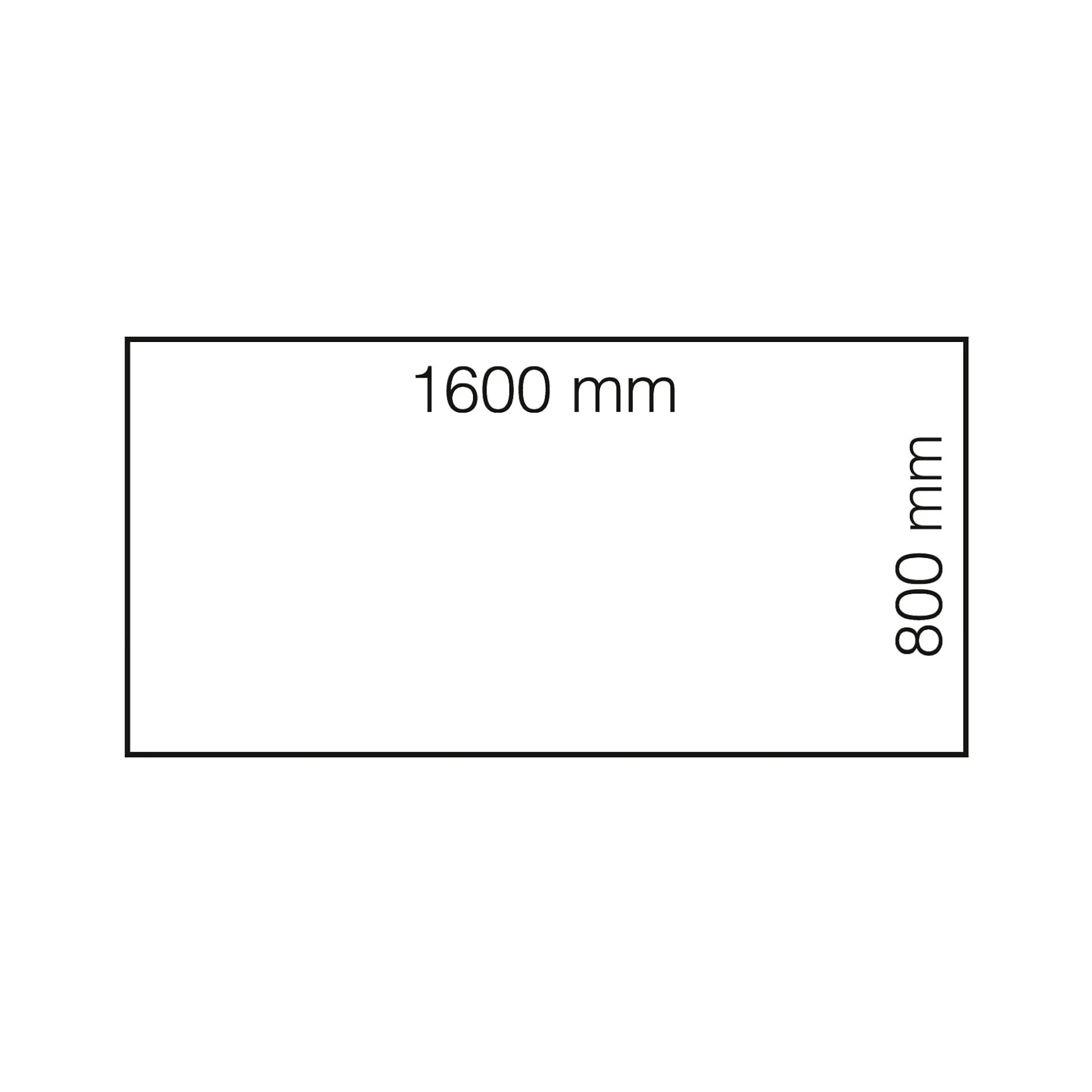 Työpöytä QBUS Suora pöytälevy, 1600x800 mm, T-jalusta, musta jalusta, valkoinen