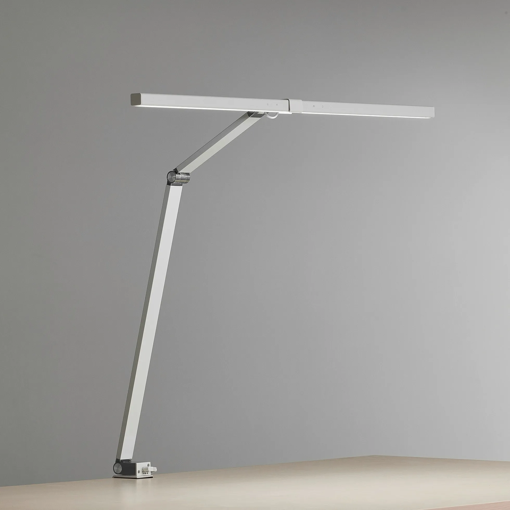 Työpöytävalaisin SCREENLITE LED, pöytäkiinnike, valkoinen