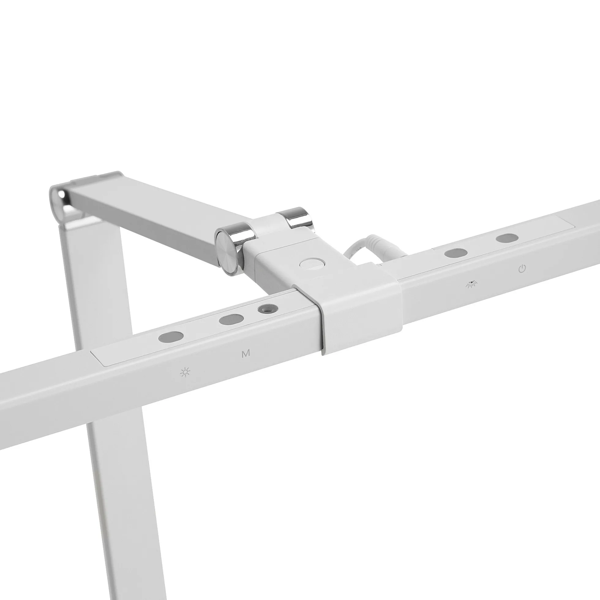 Työpöytävalaisin SCREENLITE LED, pöytäkiinnike, valkoinen