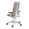 Työtuoli BELMONT Valkoinen jalusta, lohenpunainen