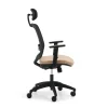 Työtuoli STANLEY Niskatuki, säädettävät käsinojat, ristiseläntuki, beige