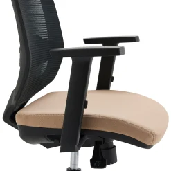 Työtuoli STANLEY Niskatuki, säädettävät käsinojat, ristiseläntuki, beige