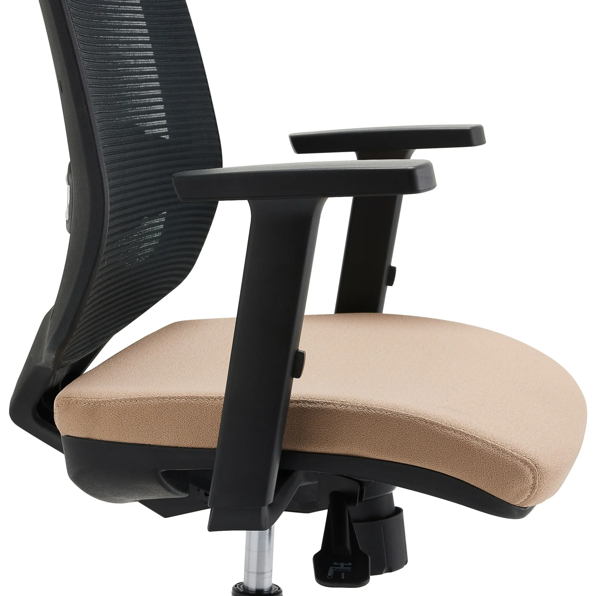 Työtuoli STANLEY Niskatuki, säädettävät käsinojat, ristiseläntuki, beige