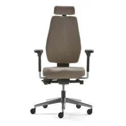 Työtuoli WATFORD Käsinojat, niskatuki, beige
