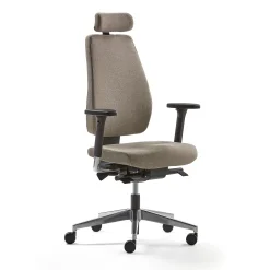 Työtuoli WATFORD Käsinojat, niskatuki, beige
