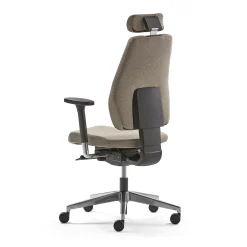 Työtuoli WATFORD Käsinojat, niskatuki, beige