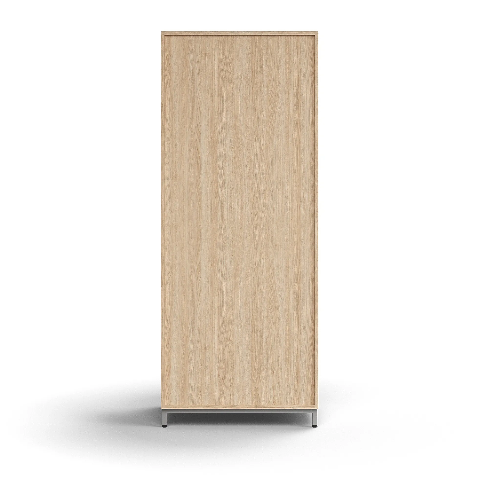 Vaatekaappi QBUS Lukollinen, vaatetanko, jalusta, 2020x800x570 mm, hopea, tammi