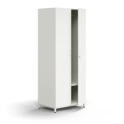 Vaatekaappi QBUS Lukollinen, vaatetanko, jalusta, 2020x800x570 mm, valkoinen