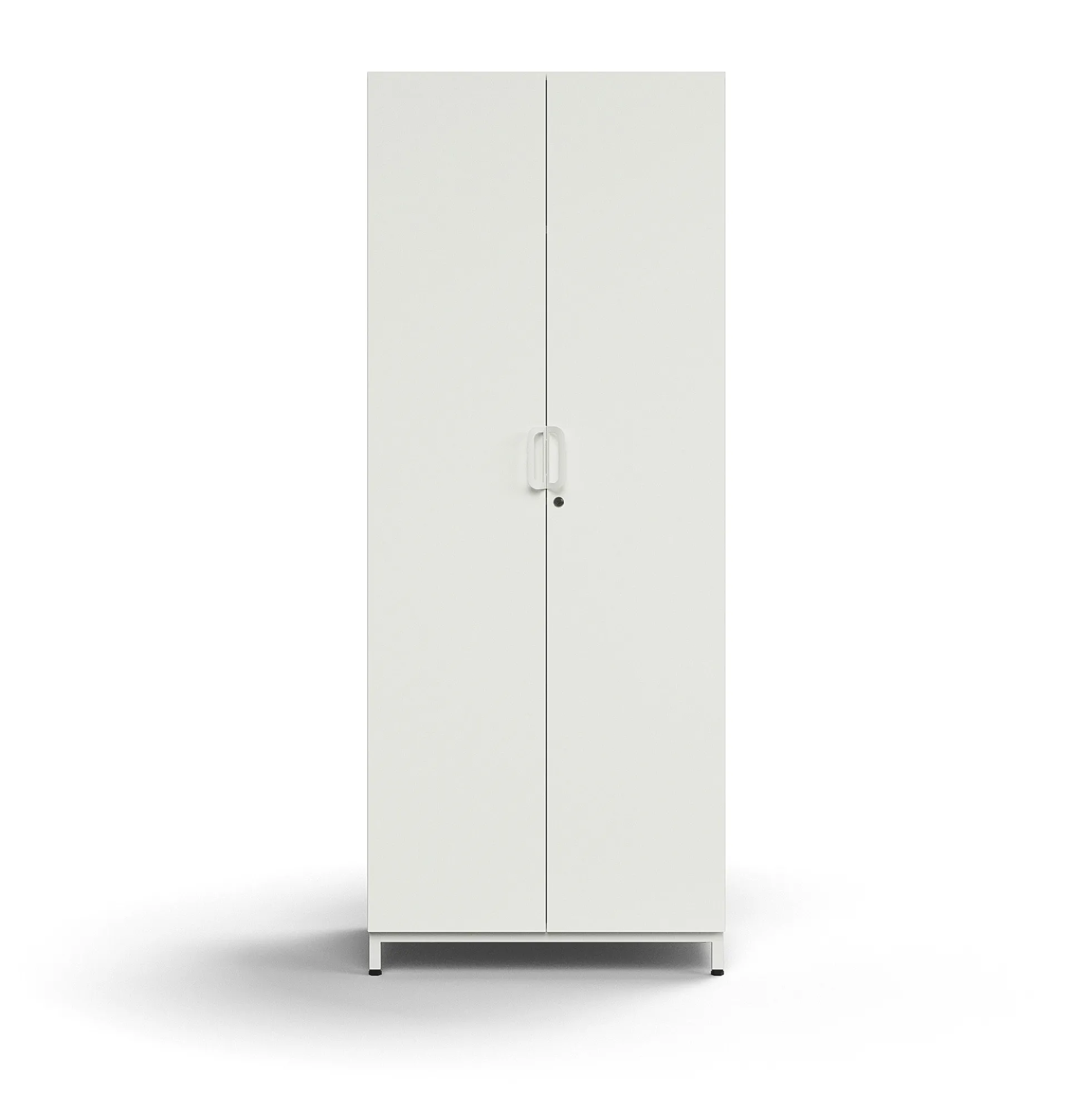 Vaatekaappi QBUS Lukollinen, vaatetanko, jalusta, 2020x800x570 mm, valkoinen