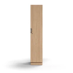 Vaatekaappi QBUS Lukollinen, vaatetanko, sokkeli, 2020x400x570 mm, tammi