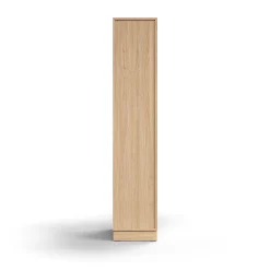 Vaatekaappi QBUS Lukollinen, vaatetanko, sokkeli, 2020x400x570 mm, tammi
