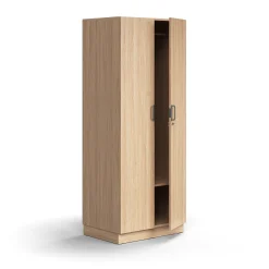 Vaatekaappi QBUS Lukollinen, vaatetanko, sokkeli, 2020x800x570 mm, tammi
